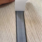 FR adhesive backing hook and loop